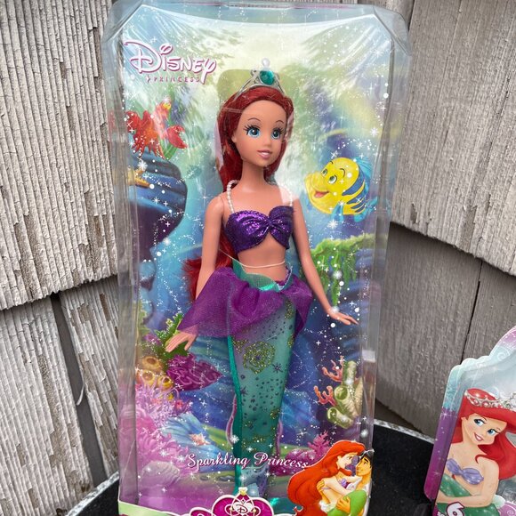 Little Mermaid Lot Sparkling Princess Doll Squinkies & Vintage Coffee Cup 1988 - Picture 2 of 9